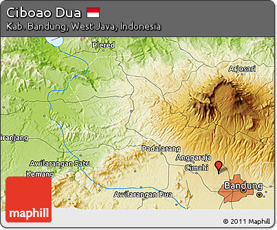 Physical 3D Map of Ciboao Dua