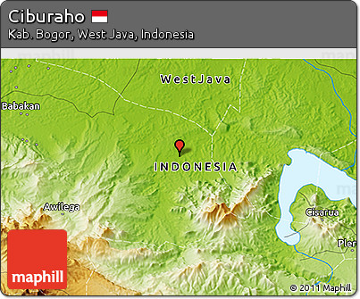 Physical 3D Map of Ciburaho