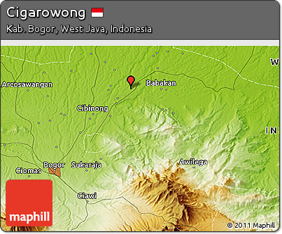Physical 3D Map of Cigarowong