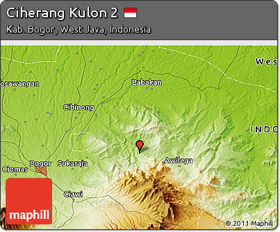 Physical 3D Map of Ciherang Kulon 2