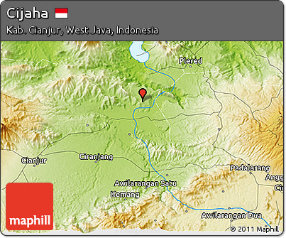Physical 3D Map of Cijaha