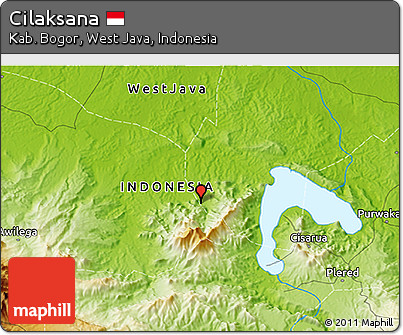 Physical 3D Map of Cilaksana