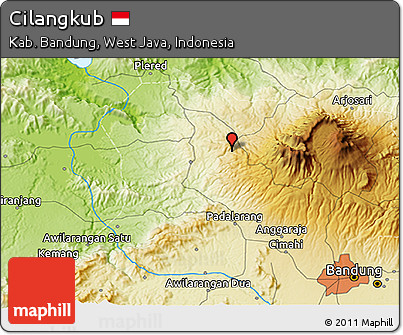 Physical 3D Map of Cilangkub