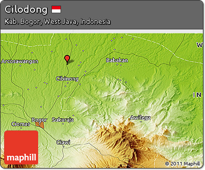 Physical 3D Map of Cilodong