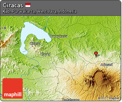 Physical 3D Map of Ciracas