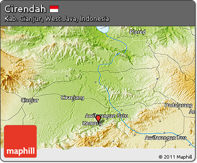 Physical 3D Map of Cirendah
