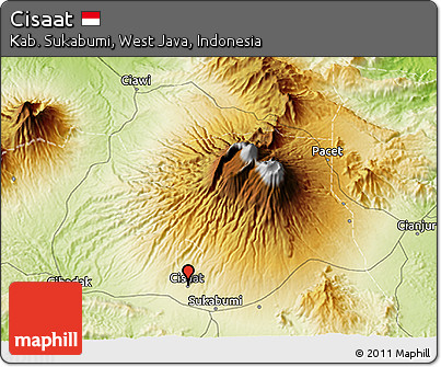 Physical 3D Map of Cisaat