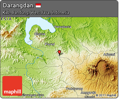 Physical 3D Map of Darangdan