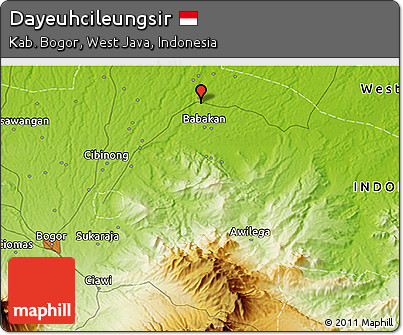 Physical 3D Map of Dayeuhcileungsir