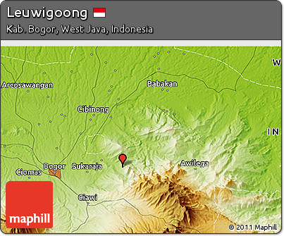 Physical 3D Map of Leuwigoong