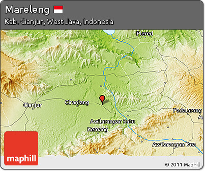 Physical 3D Map of Mareleng