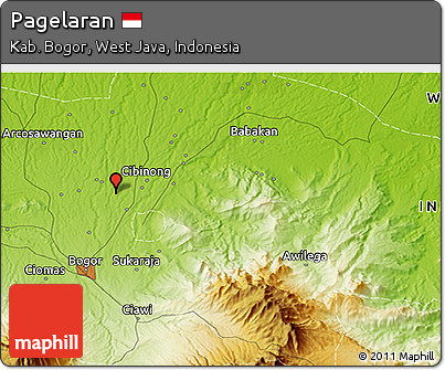 Physical 3D Map of Pagelaran