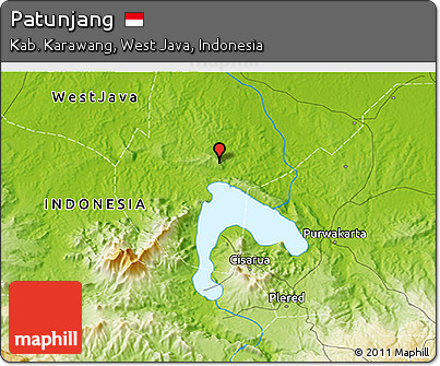 Physical 3D Map of Patunjang