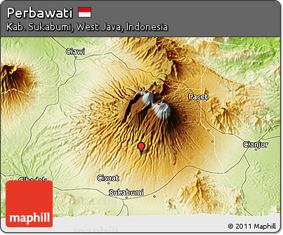 Physical 3D Map of Perbawati