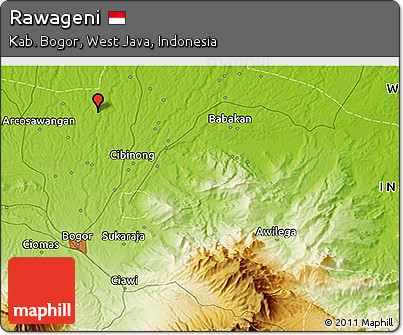 Physical 3D Map of Rawageni