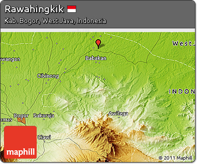 Physical 3D Map of Rawahingkik