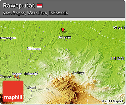 Physical 3D Map of Rawaputat