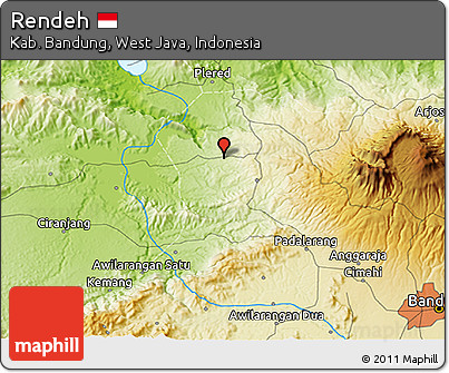Physical 3D Map of Rendeh