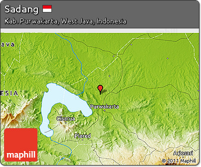 Physical 3D Map of Sadang