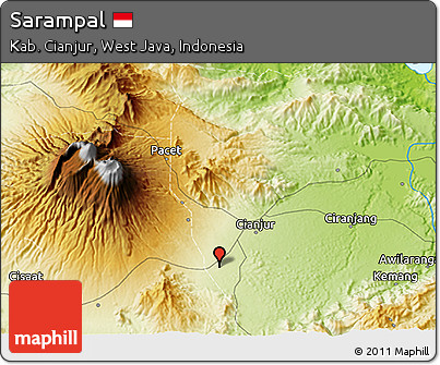 Physical 3D Map of Sarampal
