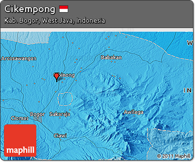 Political 3D Map of Cikempong