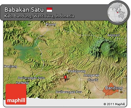 Satellite 3D Map of Babakan Satu