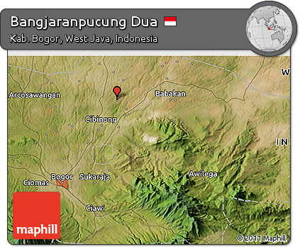 Satellite 3D Map of Bangjaranpucung Dua