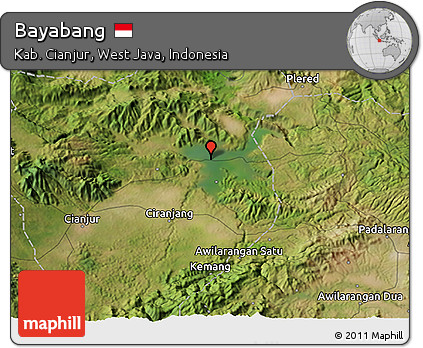 Satellite 3D Map of Bayabang
