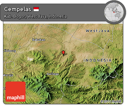 Satellite 3D Map of Cempelas