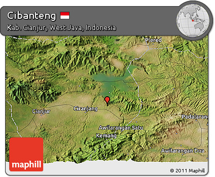 Satellite 3D Map of Cibanteng