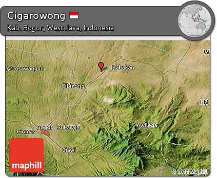 Satellite 3D Map of Cigarowong