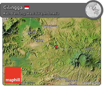 Satellite 3D Map of Cilingga