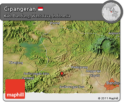 Satellite 3D Map of Cipangeran