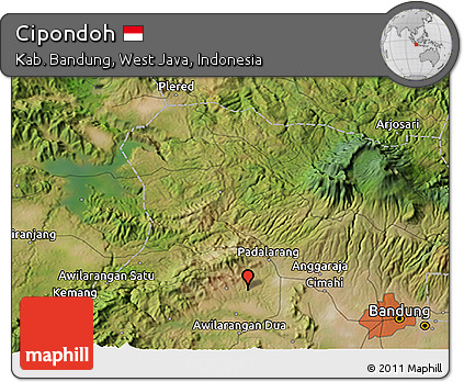 Satellite 3D Map of Cipondoh