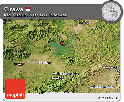 Satellite 3D Map of Cirawa