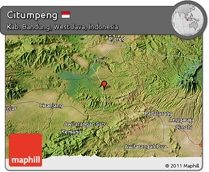 Satellite 3D Map of Citumpeng