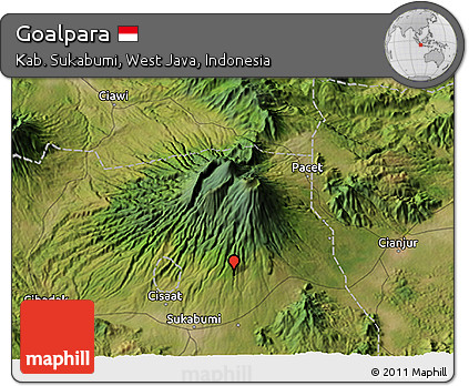 Satellite 3D Map of Goalpara