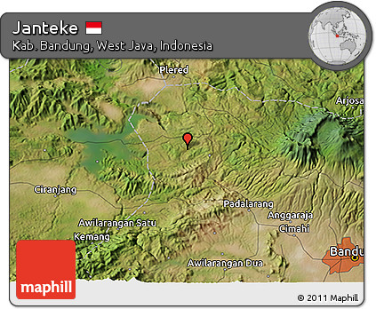 Satellite 3D Map of Janteke