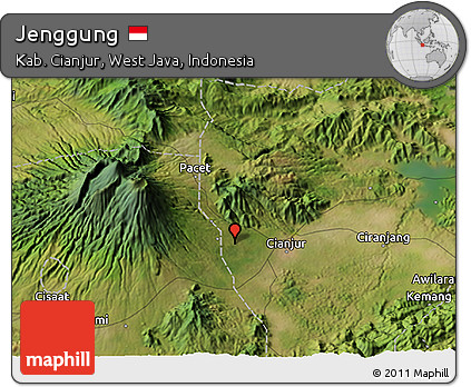 Satellite 3D Map of Jenggung