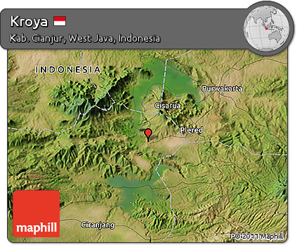 Satellite 3D Map of Kroya