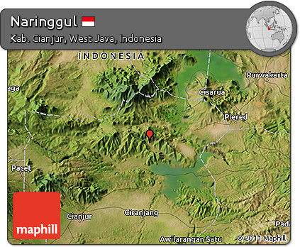 Satellite 3D Map of Naringgul