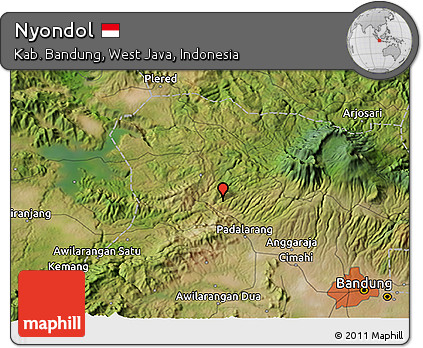 Satellite 3D Map of Nyondol