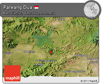 Satellite 3D Map of Pareang Dua