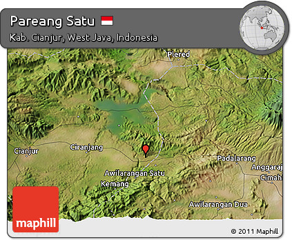 Satellite 3D Map of Pareang Satu