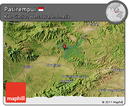 Satellite 3D Map of Pasirempui