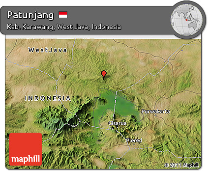 Satellite 3D Map of Patunjang