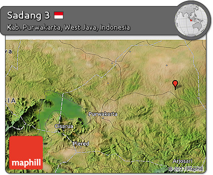 Satellite 3D Map of Sadang 3