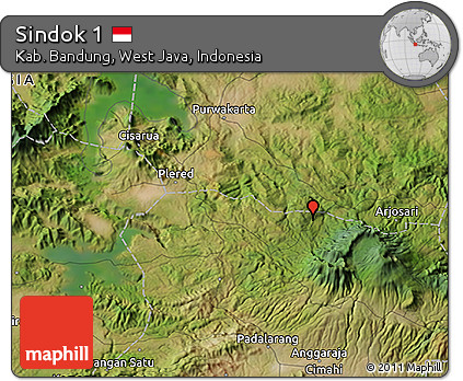 Satellite 3D Map of Sindok 1