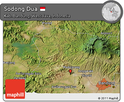 Satellite 3D Map of Sodong Dua