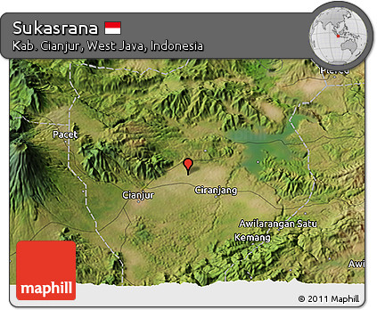 Satellite 3D Map of Sukasrana